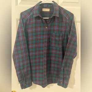Hollister Plaid Long Sleeve Flannel Woman’s Size Extra Small